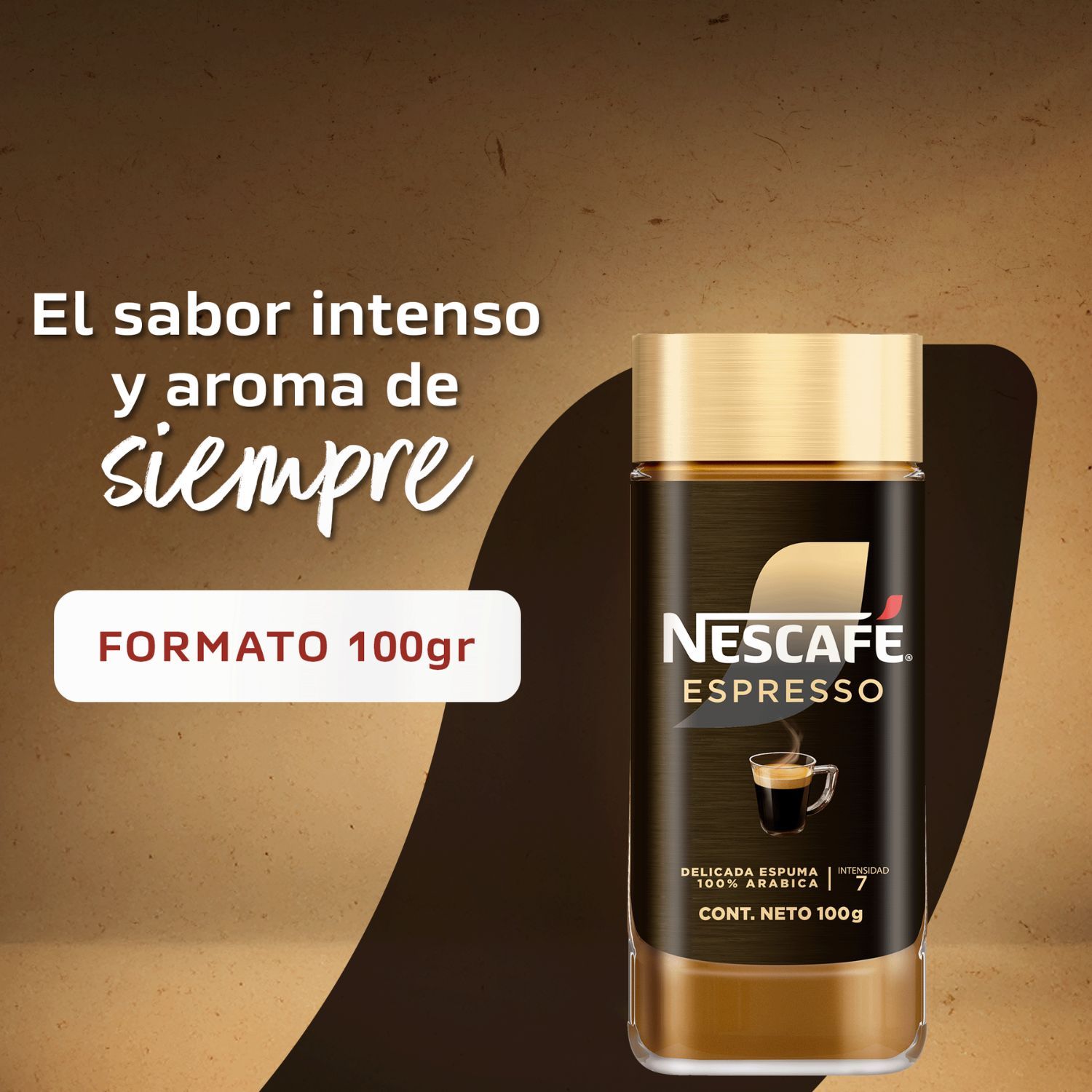 Café Instantáneo Fina Selección Espresso Nescafe Frasco 100 g