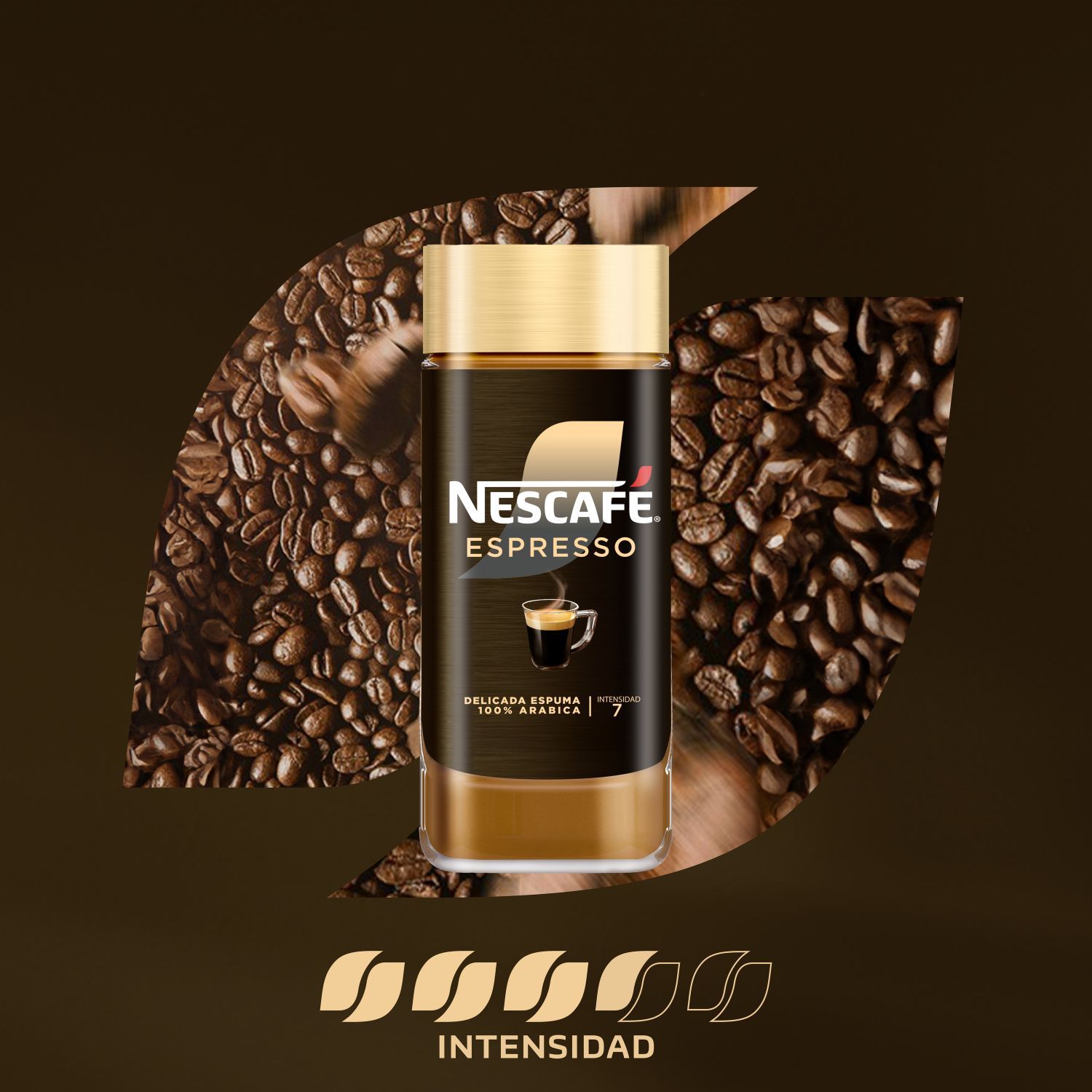 Café Instantáneo Fina Selección Espresso Nescafe Frasco 100 g