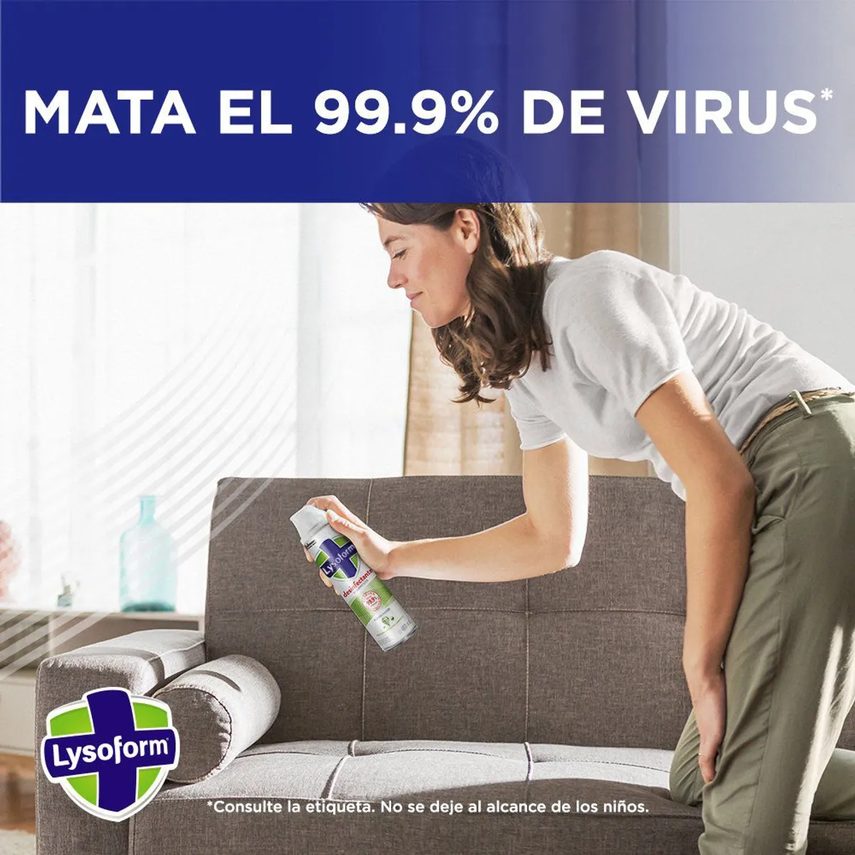 LYSOFORM - Desinfectante Ambientes y Superficies Lysoform Lavanda 495 ml