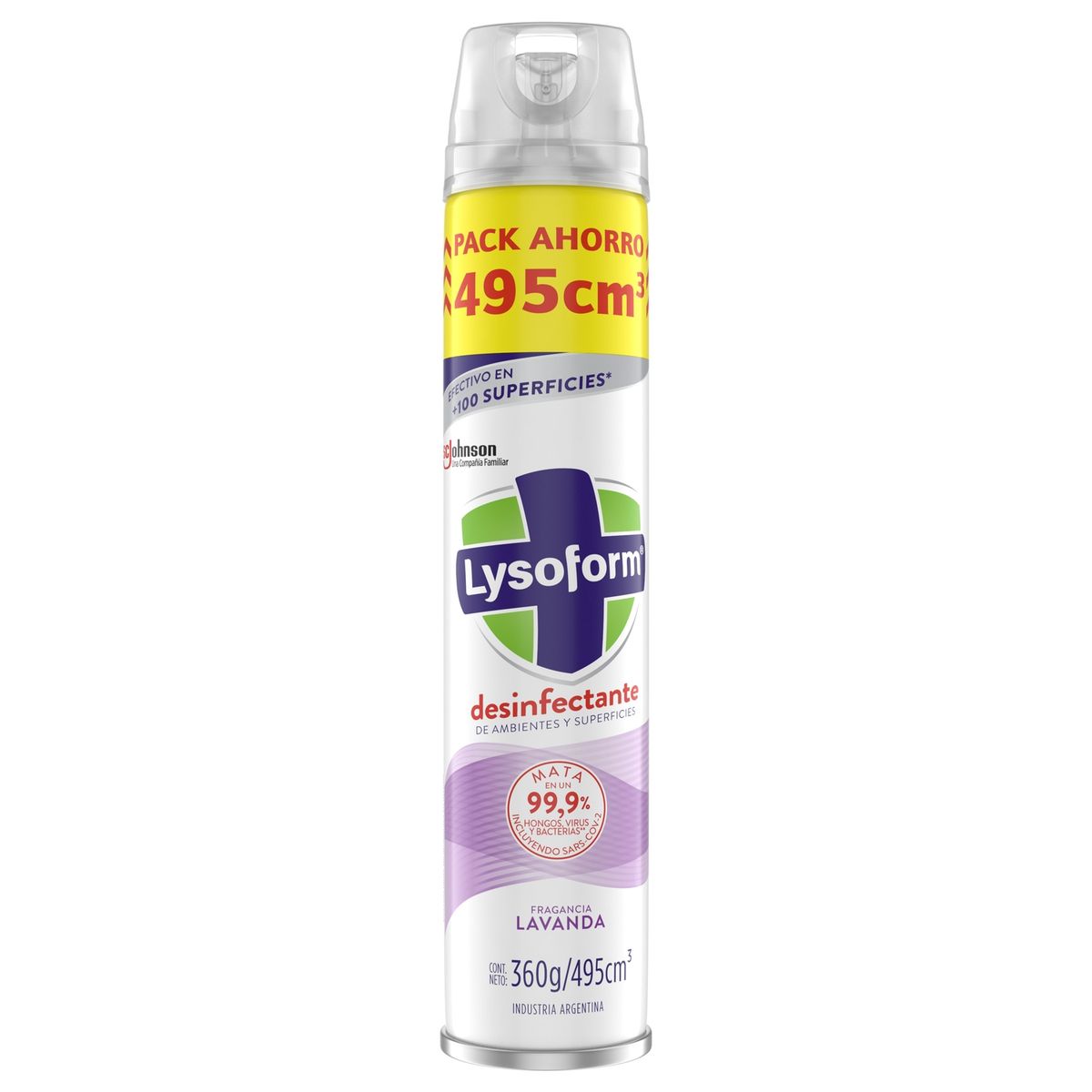 LYSOFORM - Desinfectante Ambientes y Superficies Lysoform Lavanda 495 ml