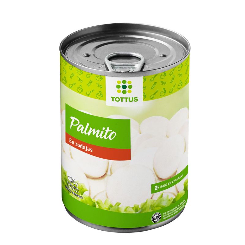 TOTTUS - Palmito en Rodajas Tottus 400 g