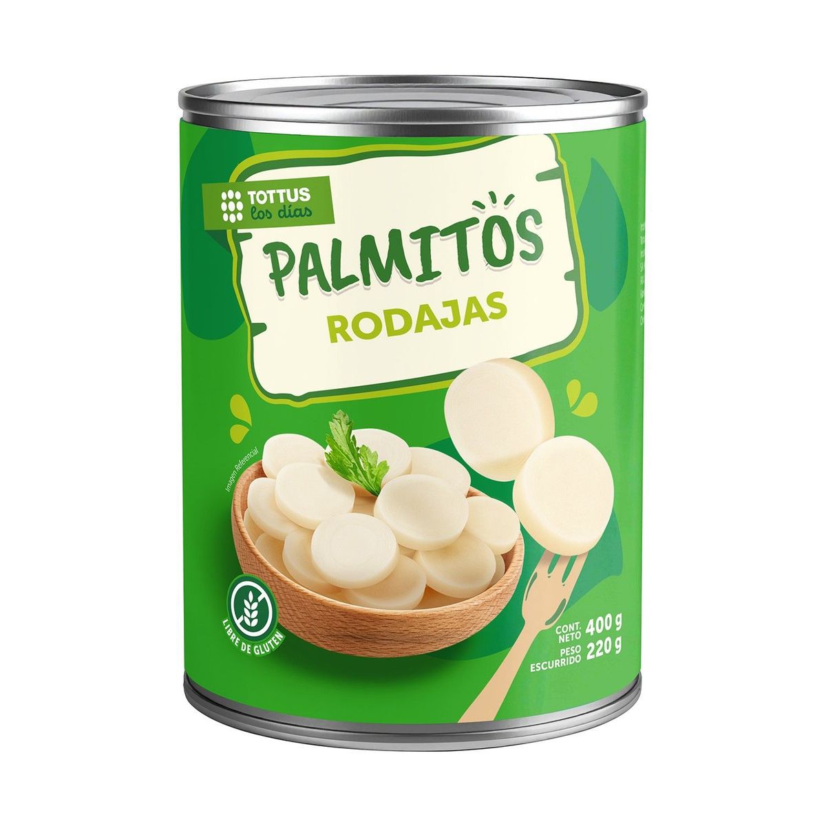 TOTTUS - Palmito en Rodajas Tottus 400 g
