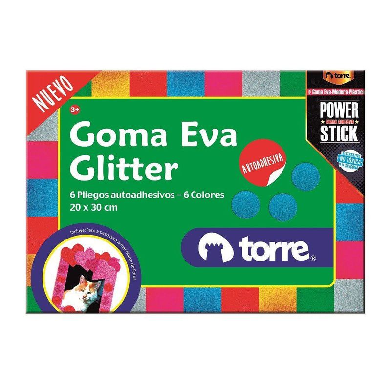 TORRE - Bolson Goma Eva Glitter C/Sticker Torre