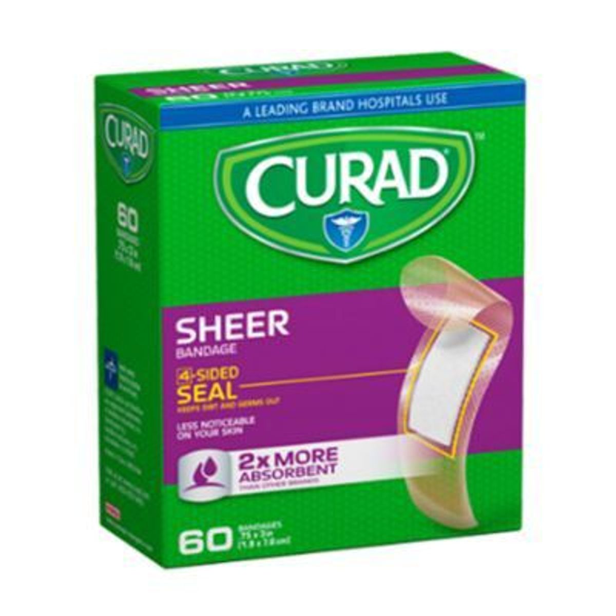 CURAD - PARCHE TRANSPARENTE PIEL 60 UN CURAD