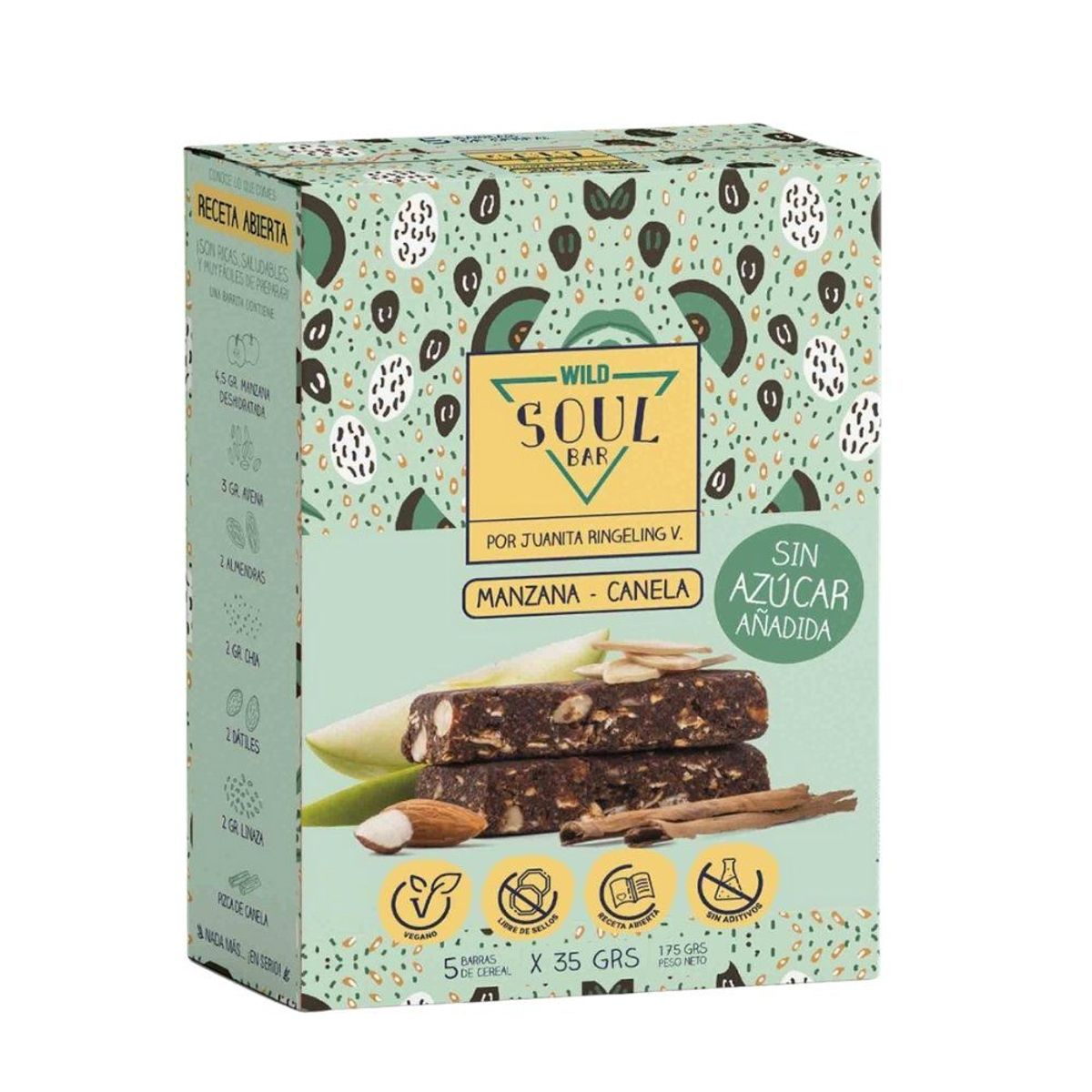 WILD SOUL - Barra de Cereal Manzana y Canela Wild Soul Bar 5 Un