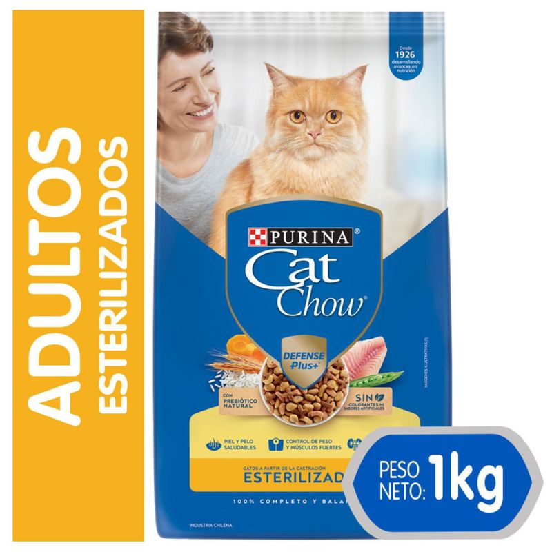 CAT CHOW - Alimento para Gatos Esterilizados Cat Chow 1 Kg