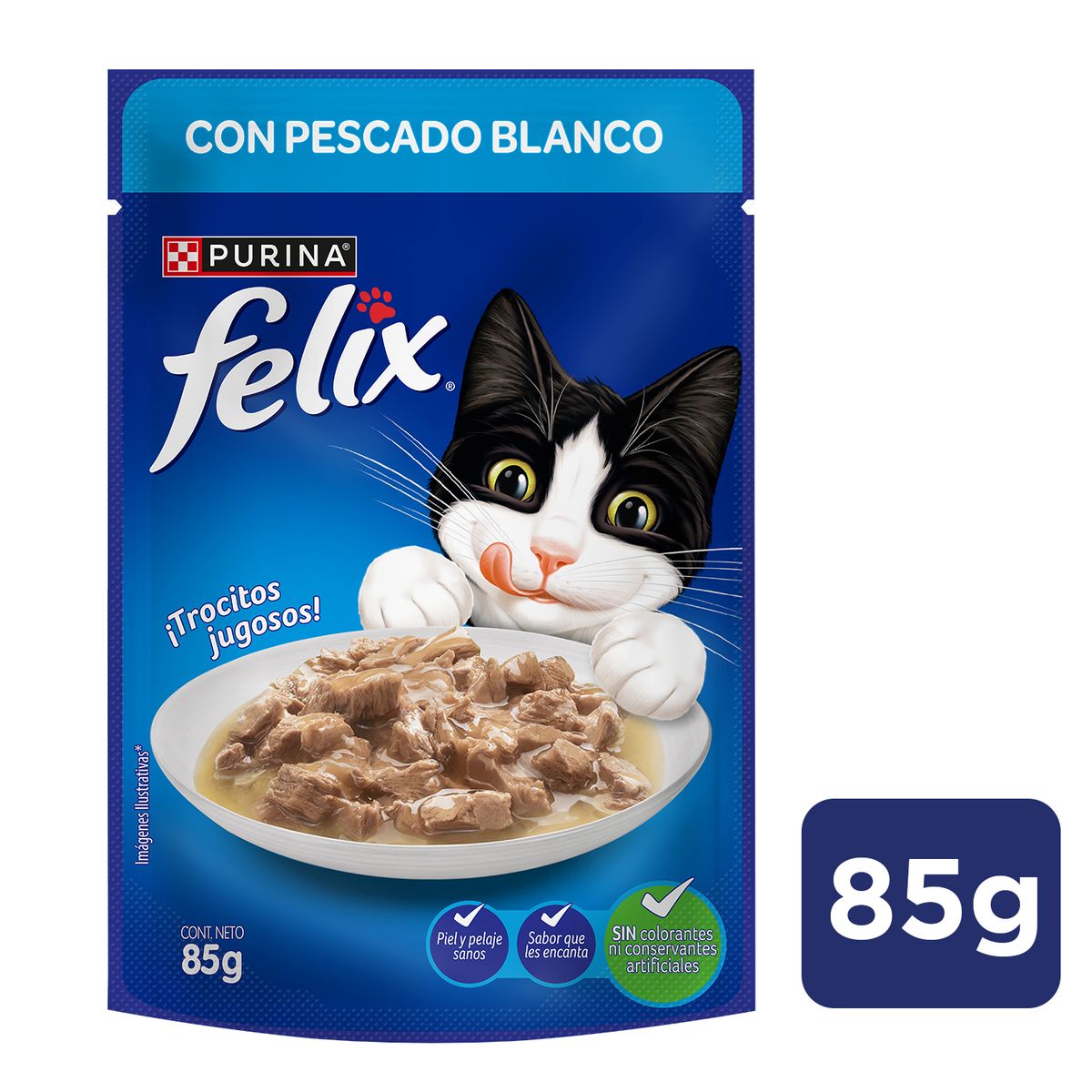 NESTLE - FELIX SALMON EN SALSA  FELIX 85 G.
