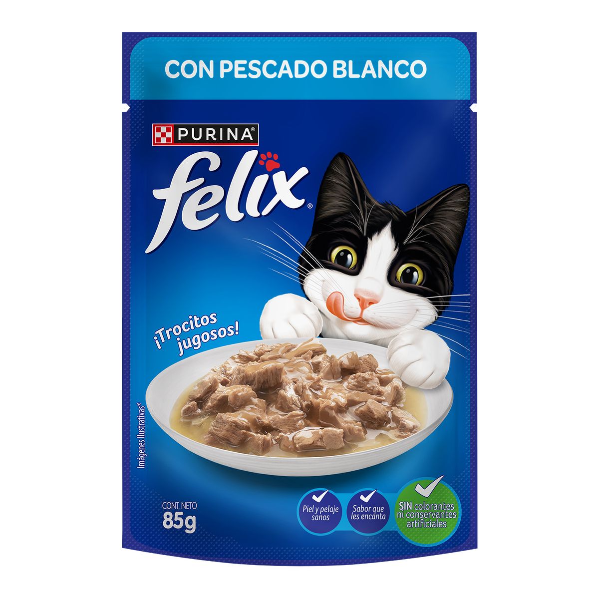 NESTLE - FELIX SALMON EN SALSA  FELIX 85 G.