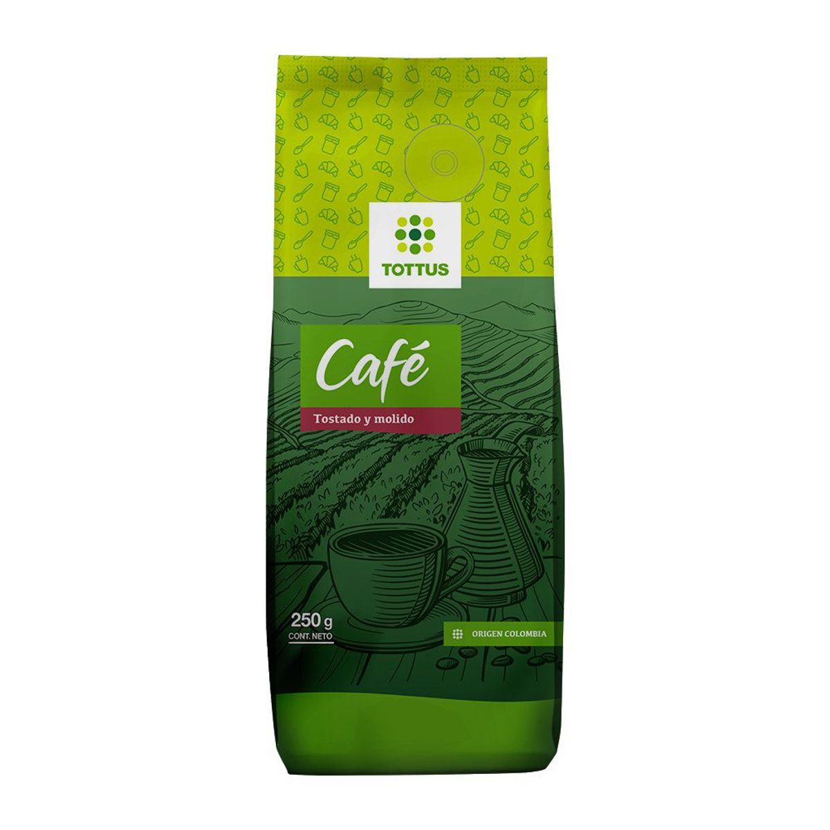 TOTTUS - CAFE MOLIDO   TOTTUS 250 G