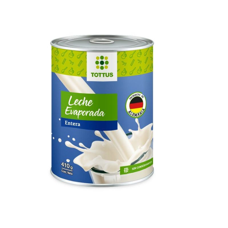 TOTTUS - Leche Evaporada Tottus 410 g