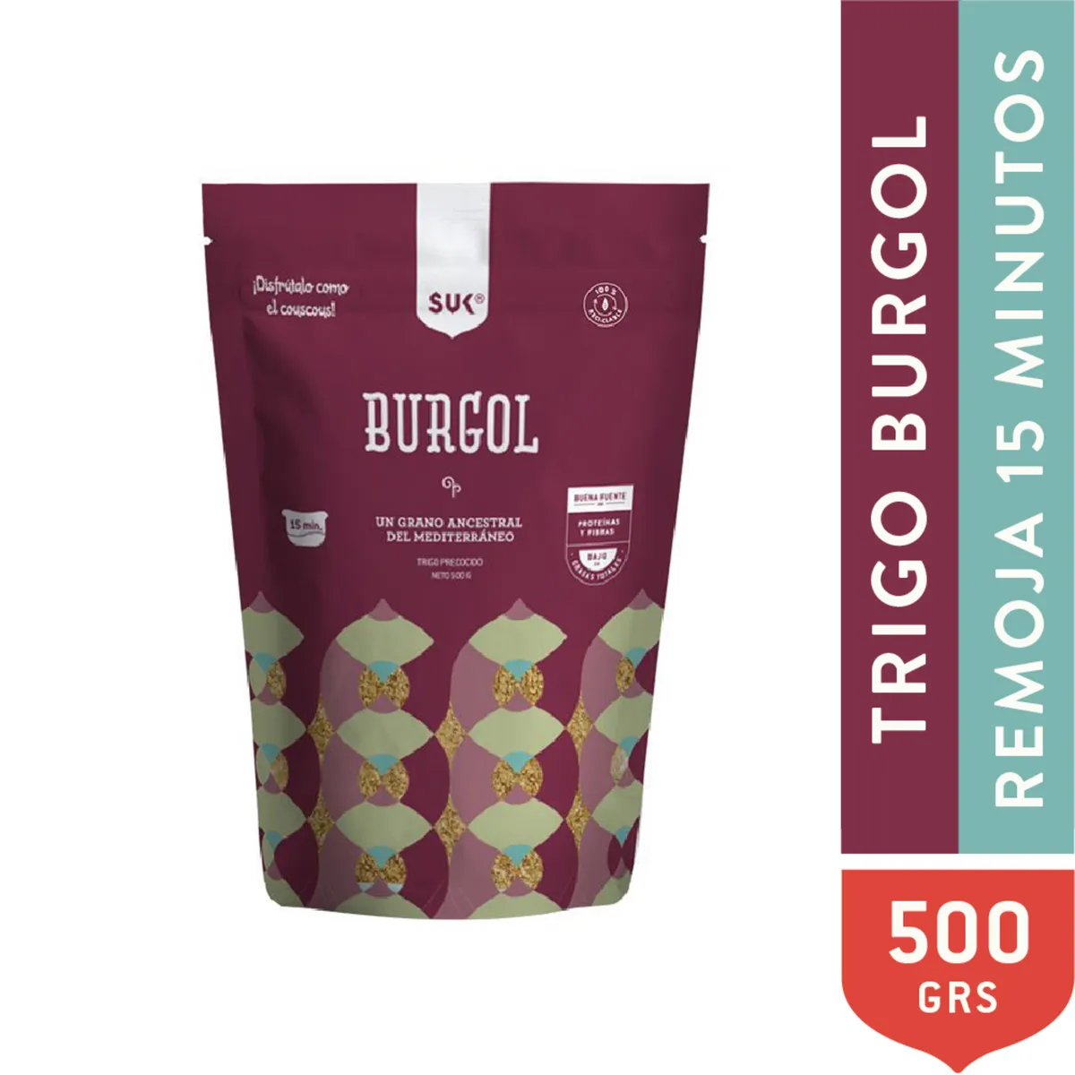 SUK - BURGOL PRECOCIDO  SUK 500 GR