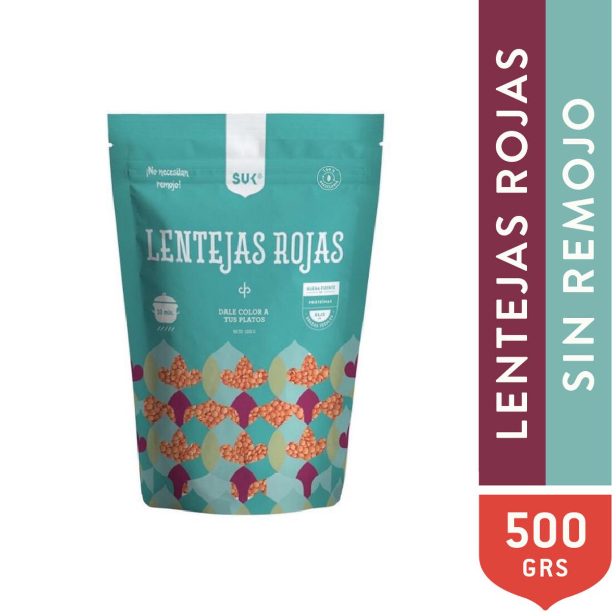 SUK - LENTEJAS ROJAS  SUK 500 GR