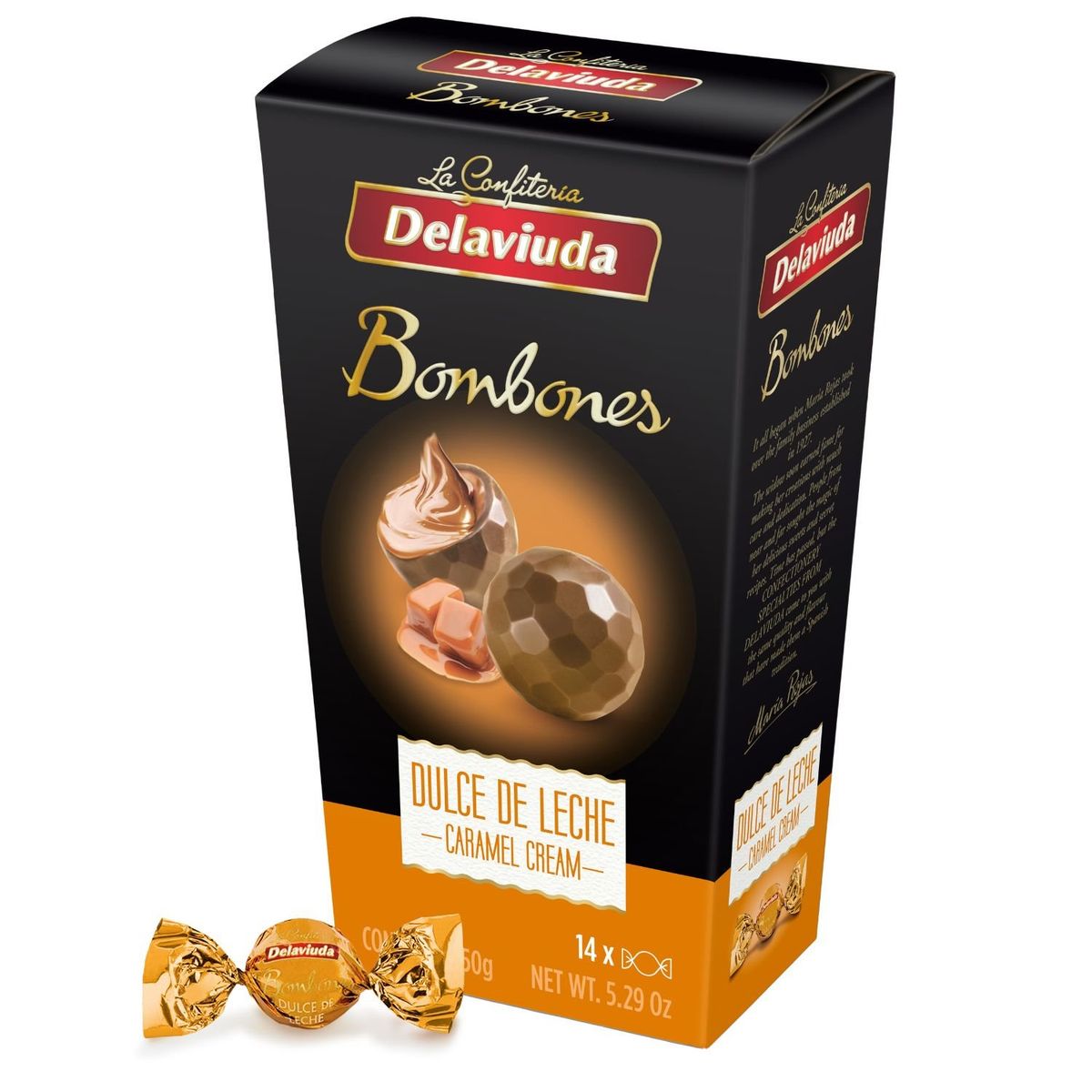 DELAVIUDA - Bombones de Chocolate con Dulce Leche Delaviuda 150 g