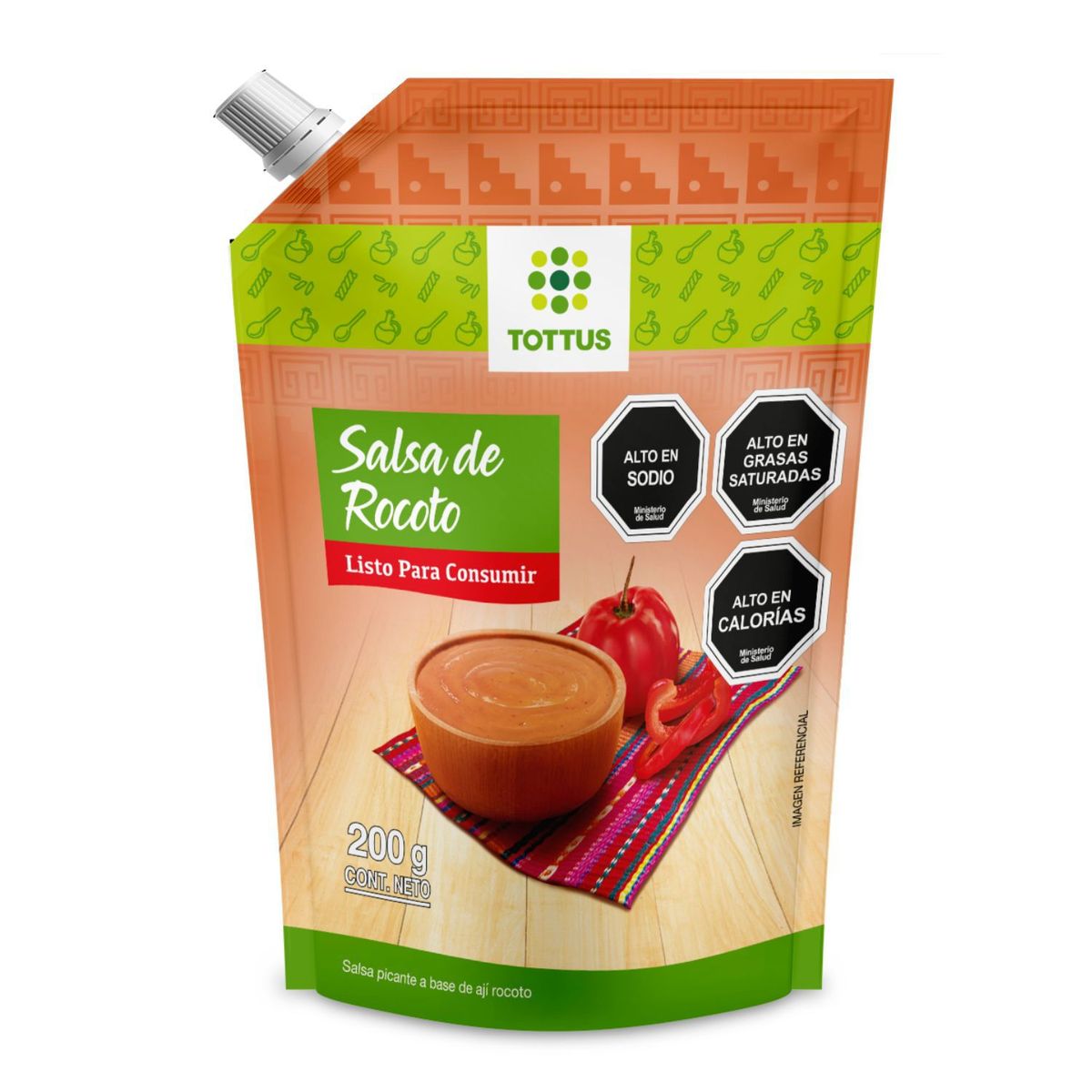 TOTTUS - CREMA ROCOTO  TOTTUS 200 G