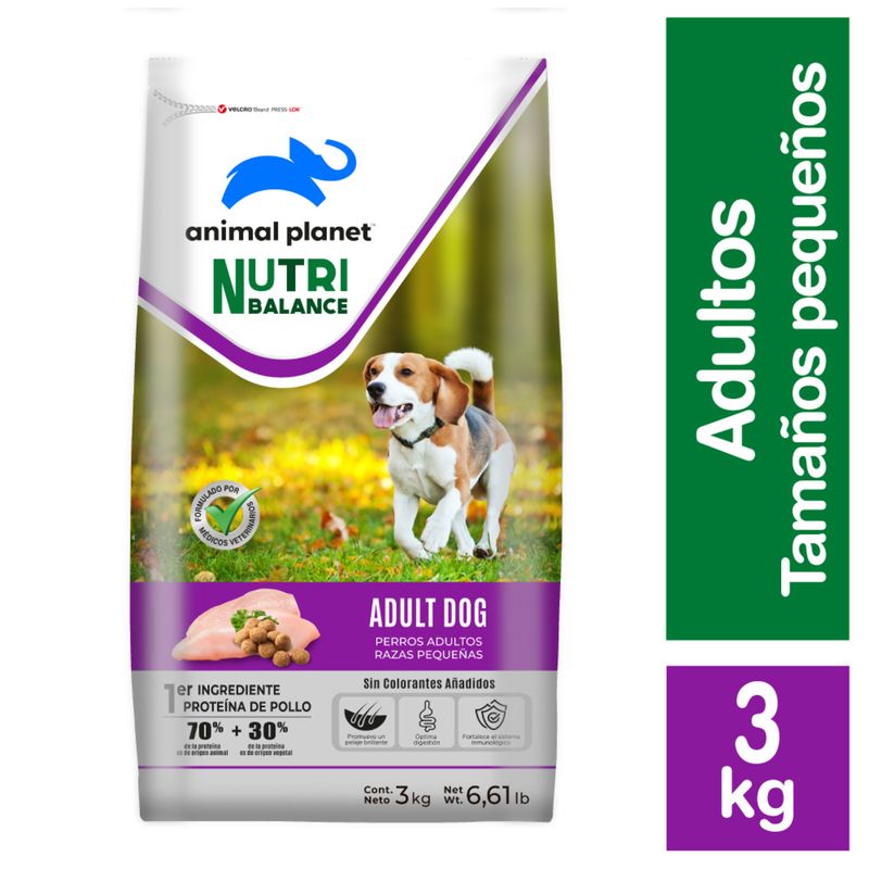 ANIMAL PLANET - Alimento Seco para Perro Adulto Sabor Carne 3 Kg