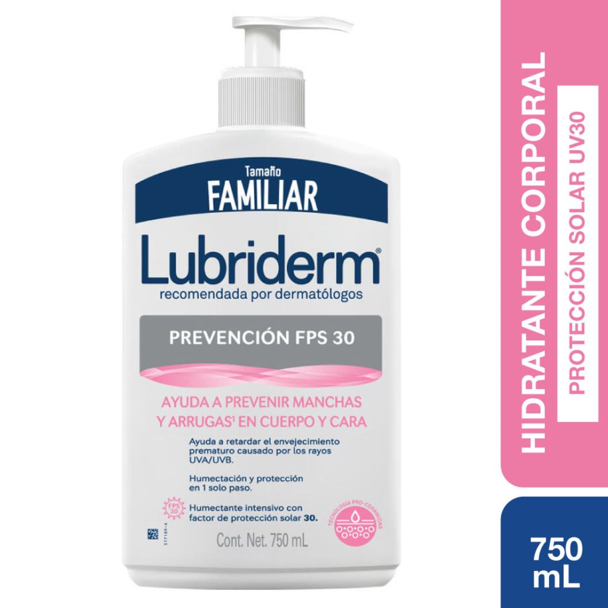 LUBRIDERM - Crema Prevención Uv30 750 ML