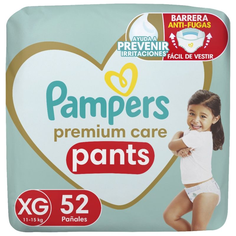 PAMPERS - Pañales Pants Pampers Premium Care XG 52 Un