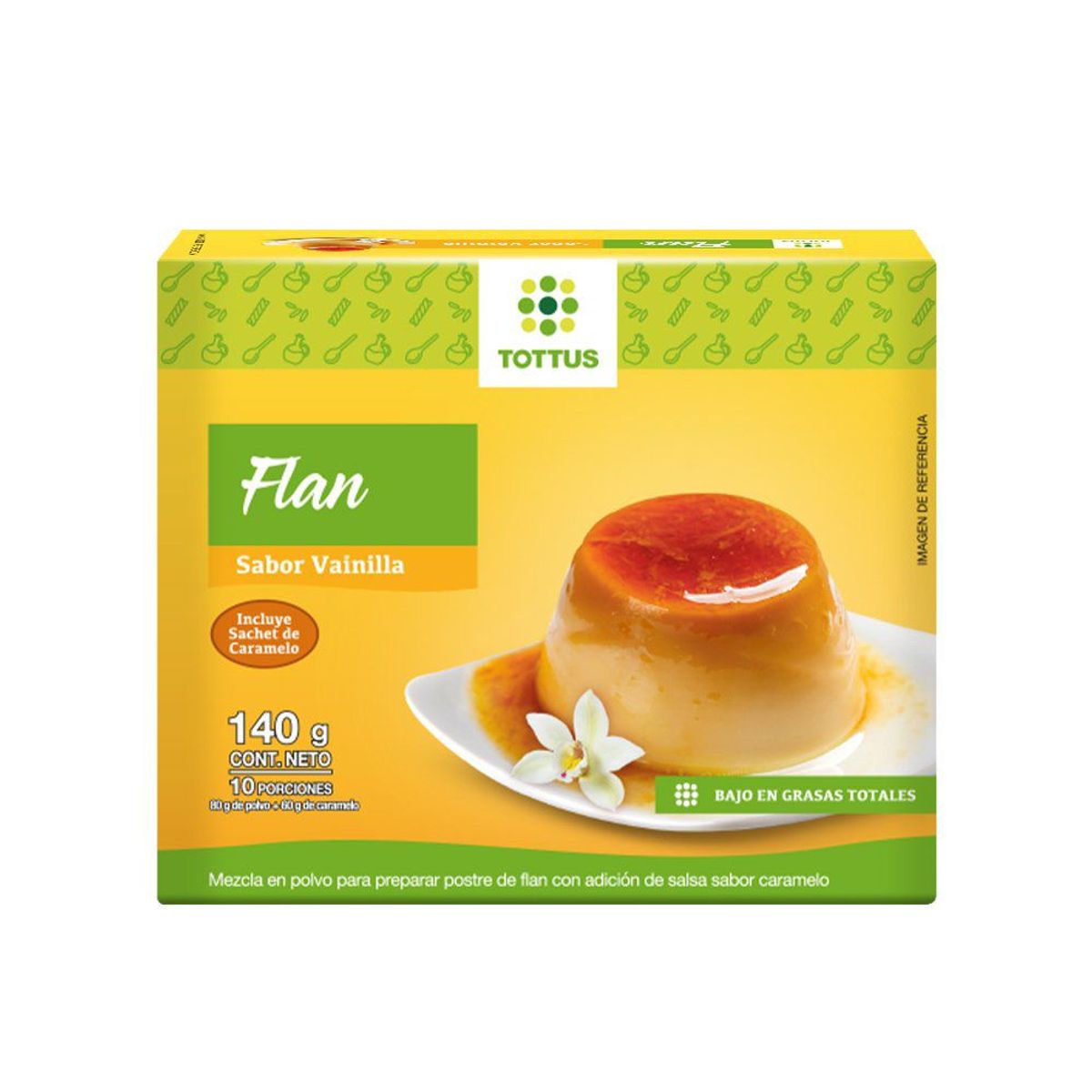 TOTTUS - FLAN VAINILLA  TOTTUS 140 G