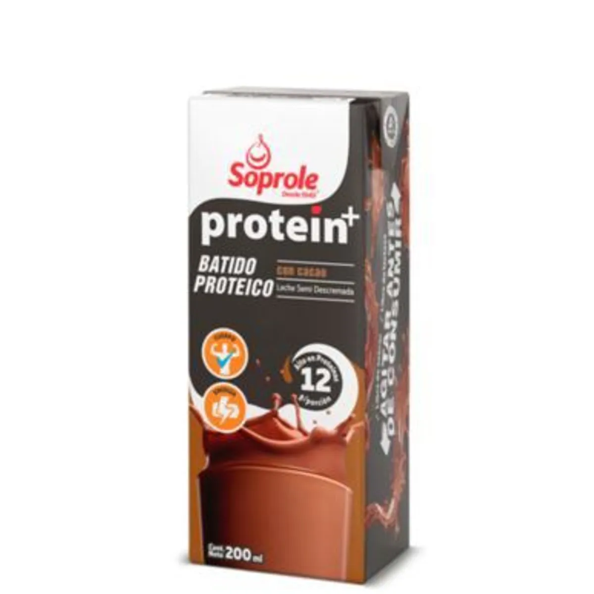 SOPROLE - Pack Leche Semidescremada Protein+ Sabor Chocolate
