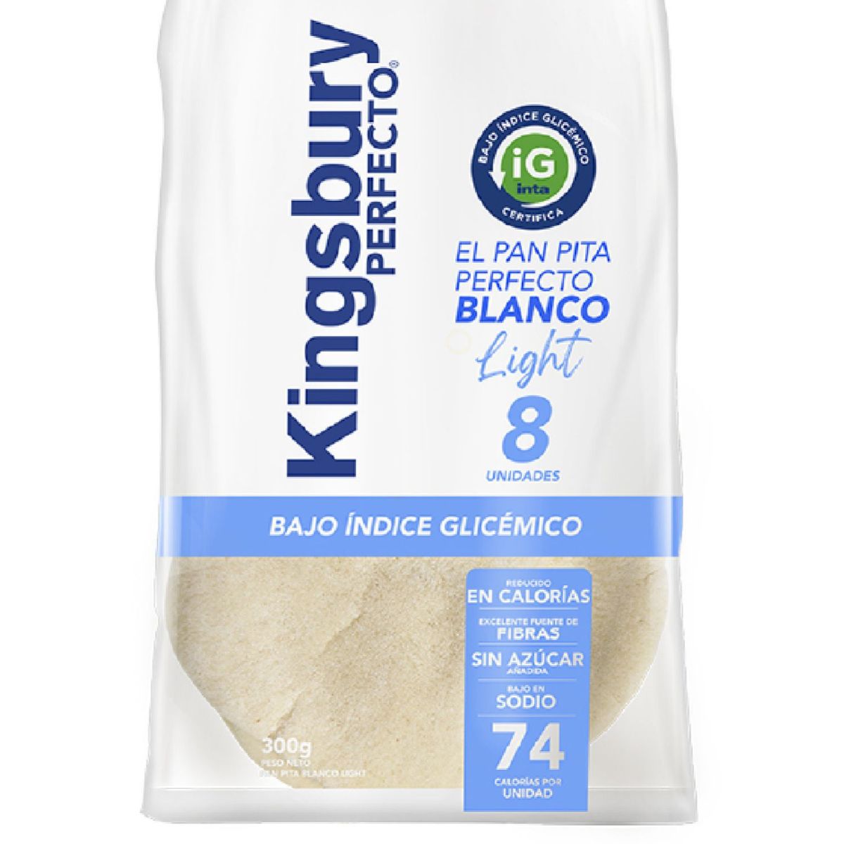 KINGSBURY - Pan Pita Perfecto Blanco Light Kingsbury 8 un