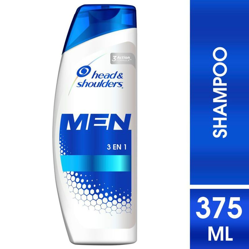 HEAD AND SHOULDERS - Shampoo 3 en 1 Para Hombres