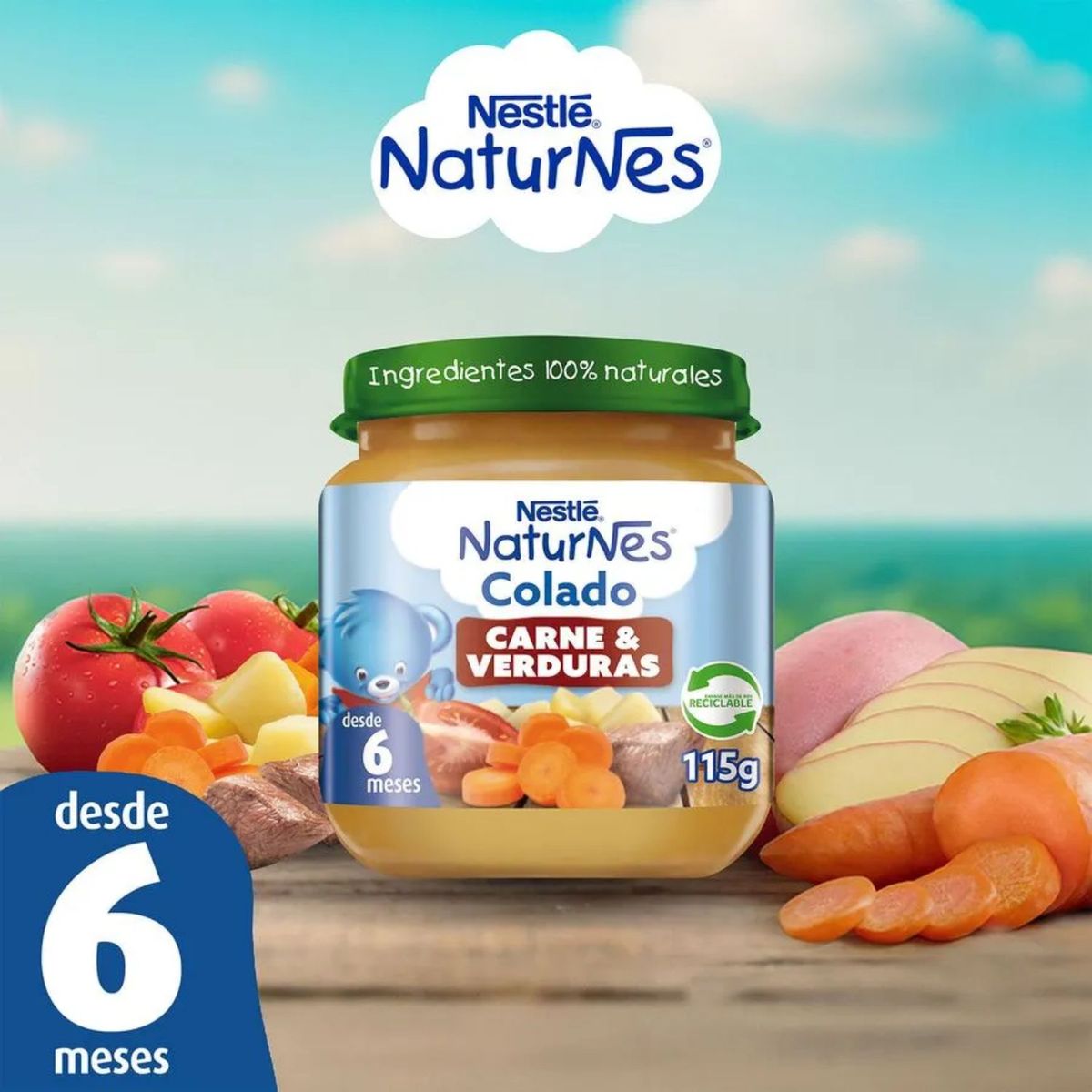 NESTLE - Colado Naturnes Carne Verduras