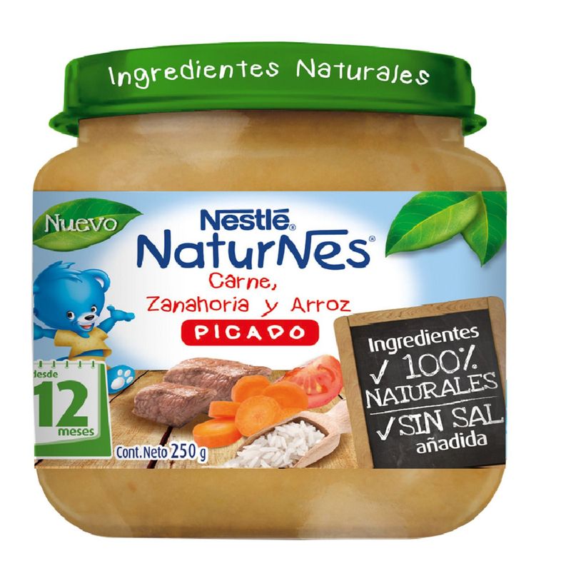 NESTLE - Picado naturnes carne, zanahoria y arroz