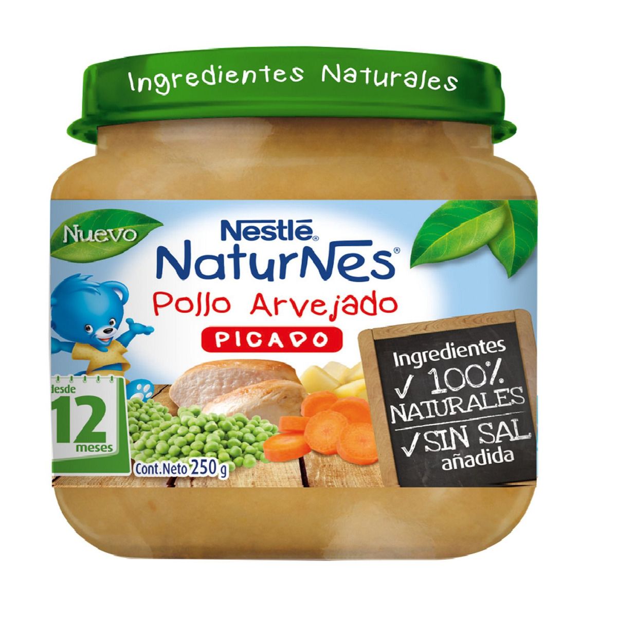 NESTLE - Picado Naturnes Pollo Arvejado Nestle 250 g