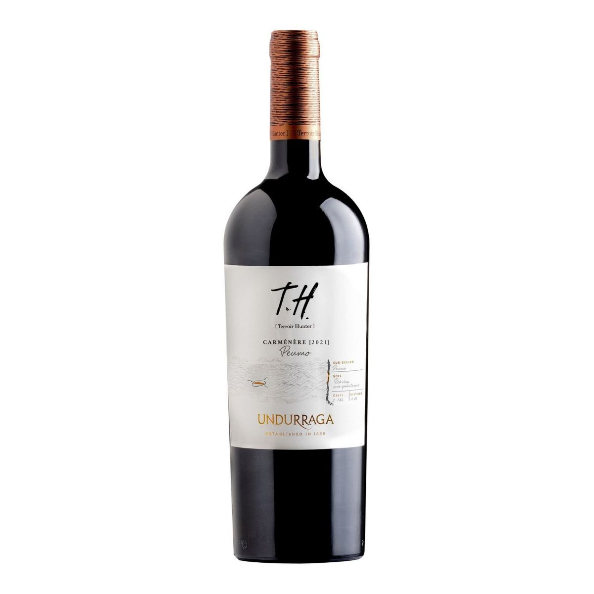 UNDURRAGA - Vino Tinto Carmenere Terroir Hunter Undurraga 13° 750 cc