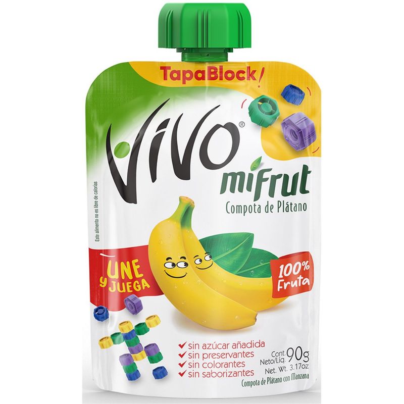 VIVO - Compota Vivo Mifrut Platano