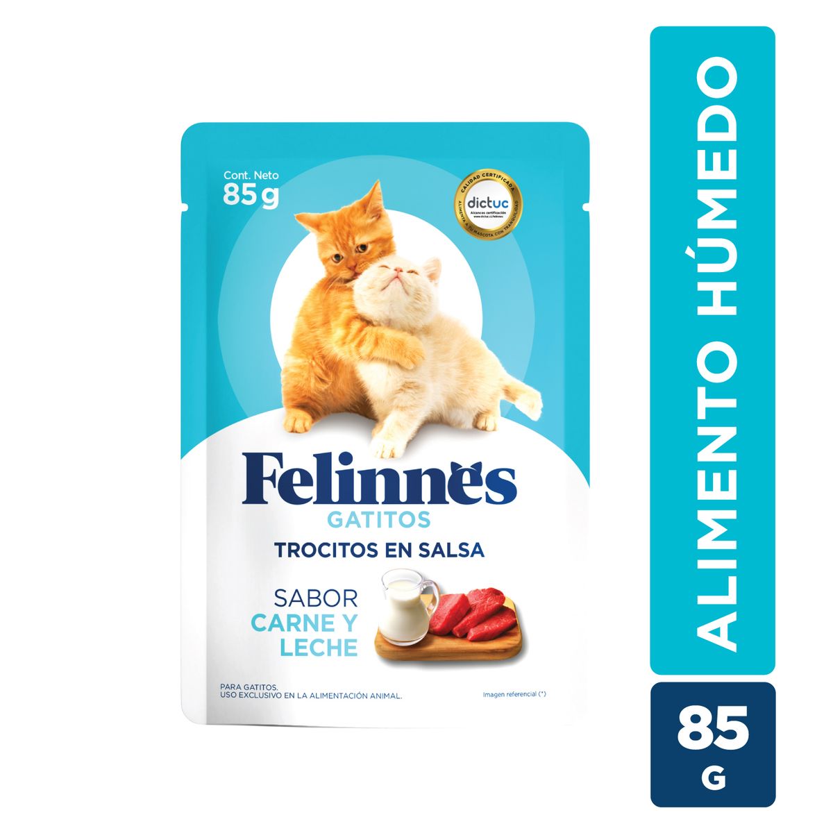FELINNES - Alimento Húmedo para Gatitos Sabor Carne y Leche Felinnes 85 g
