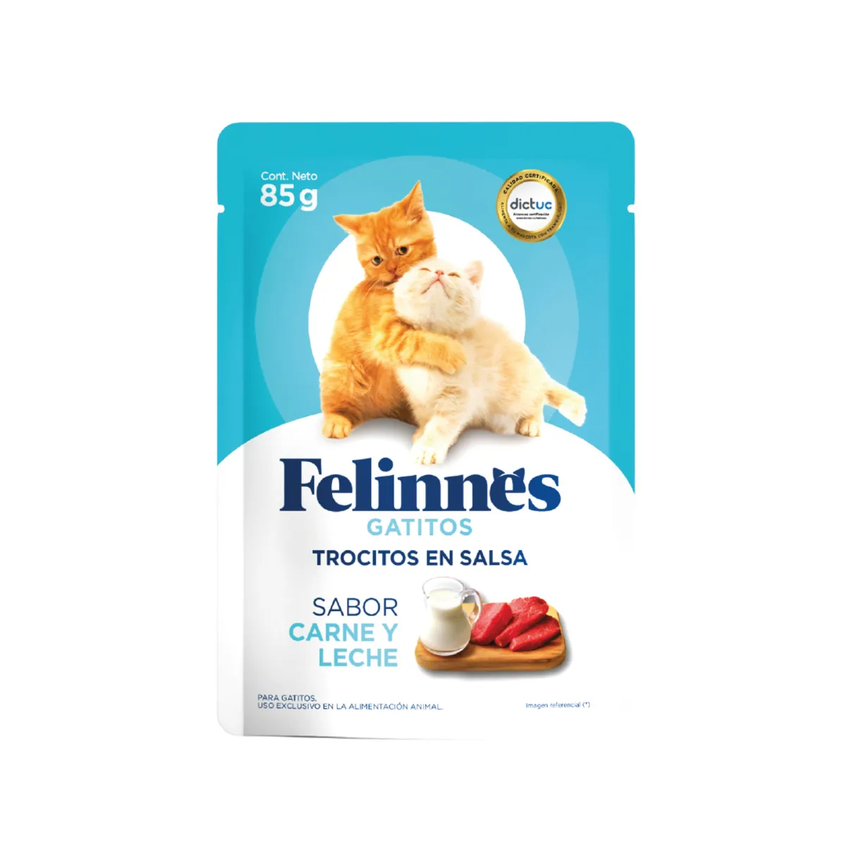 FELINNES - Alimento Húmedo para Gatitos Sabor Carne y Leche Felinnes 85 g
