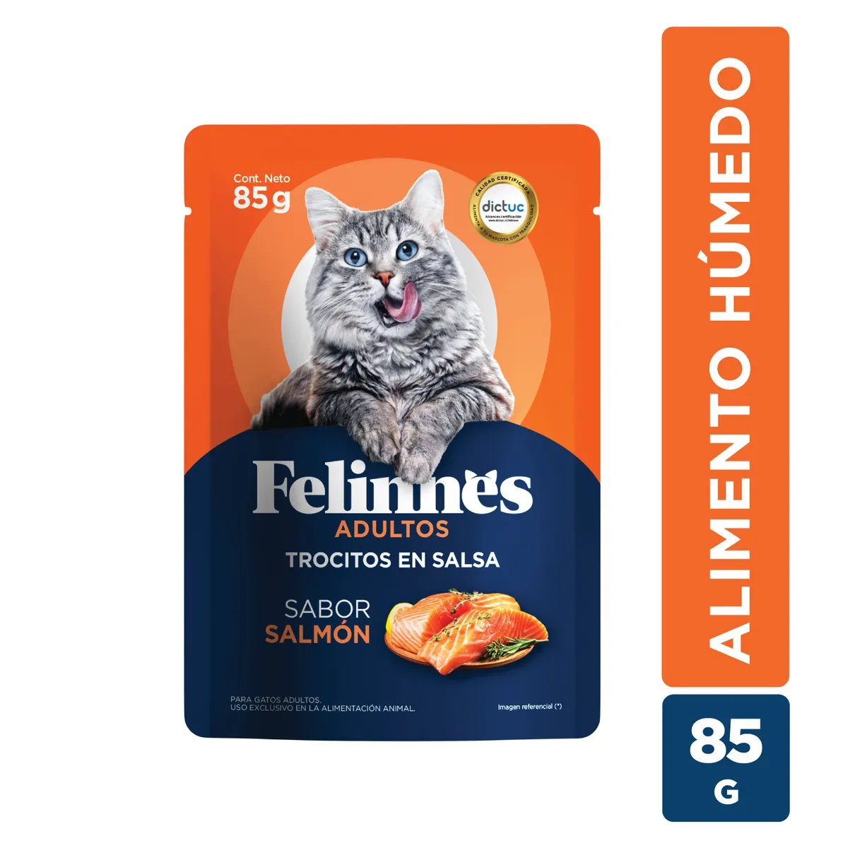 FELINNES - Alimento Húmedo para Gatos Sabor Salmón Felinnes 85 g