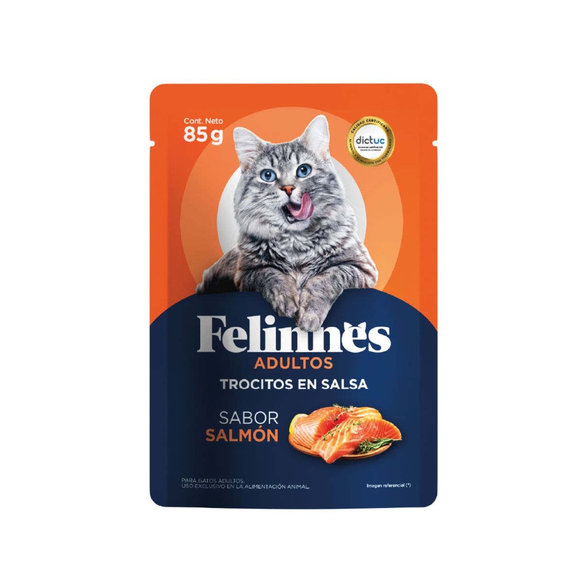 FELINNES - Alimento Húmedo para Gatos Sabor Salmón Felinnes 85 g