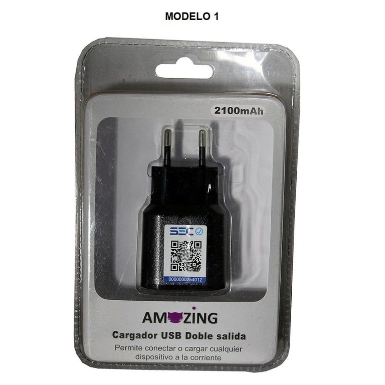 Cargador 2100 Mah 220V 2 USB 1 20 Y 31Ap