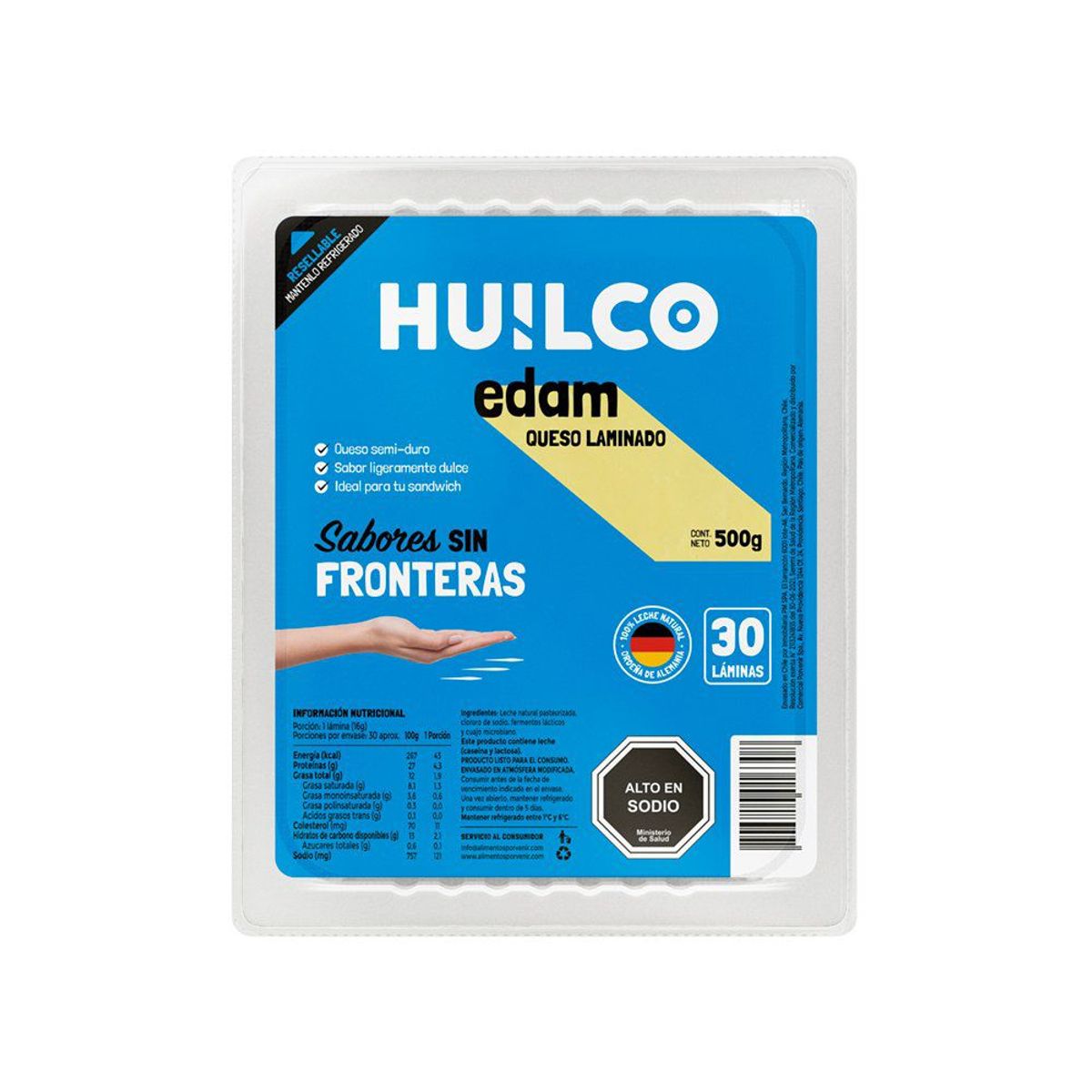 HUILCO - Queso Edam Laminado
