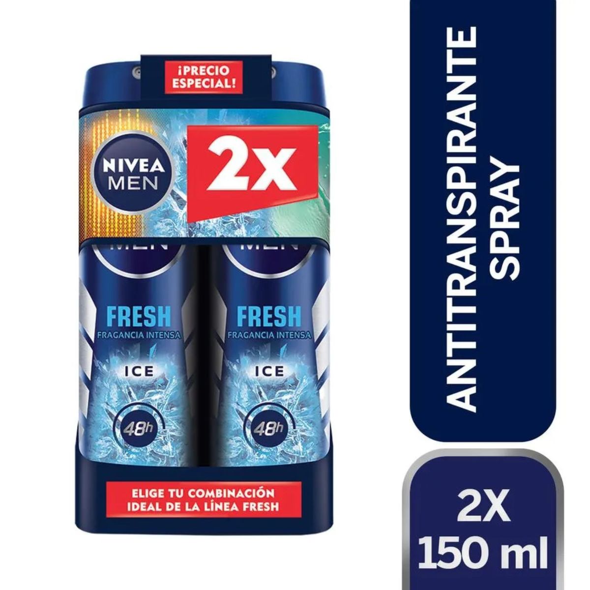 NIVEA - Pack 2X Desodorante Spray Men Fresh