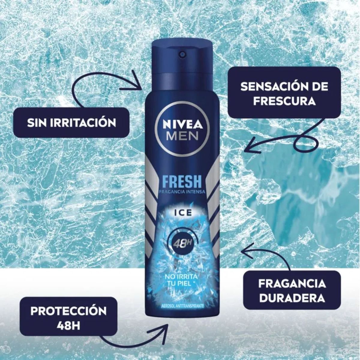 NIVEA - Pack 2X Desodorante Spray Men Fresh