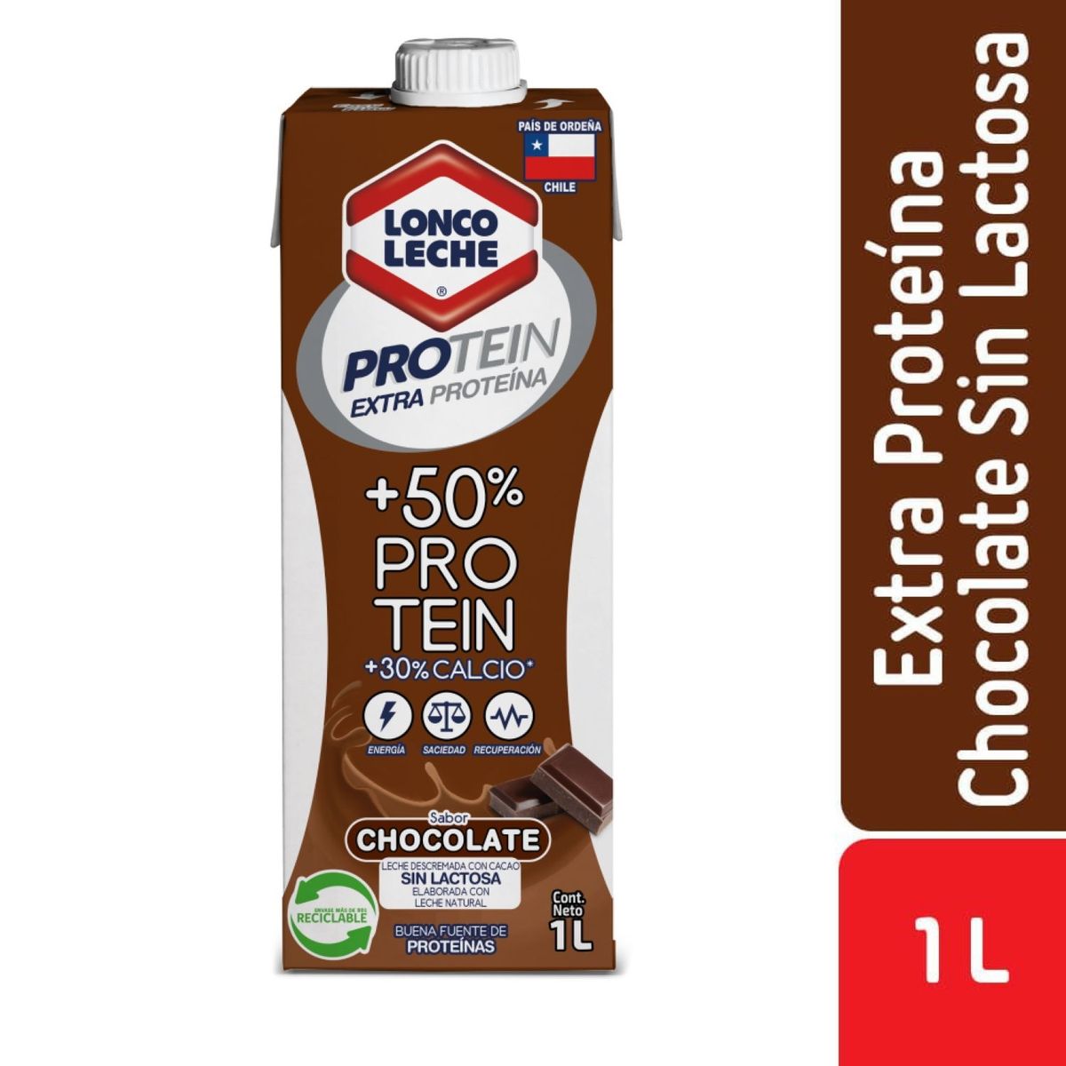 LONCOLECHE - Leche Descremada Proteín Sabor Chocolate