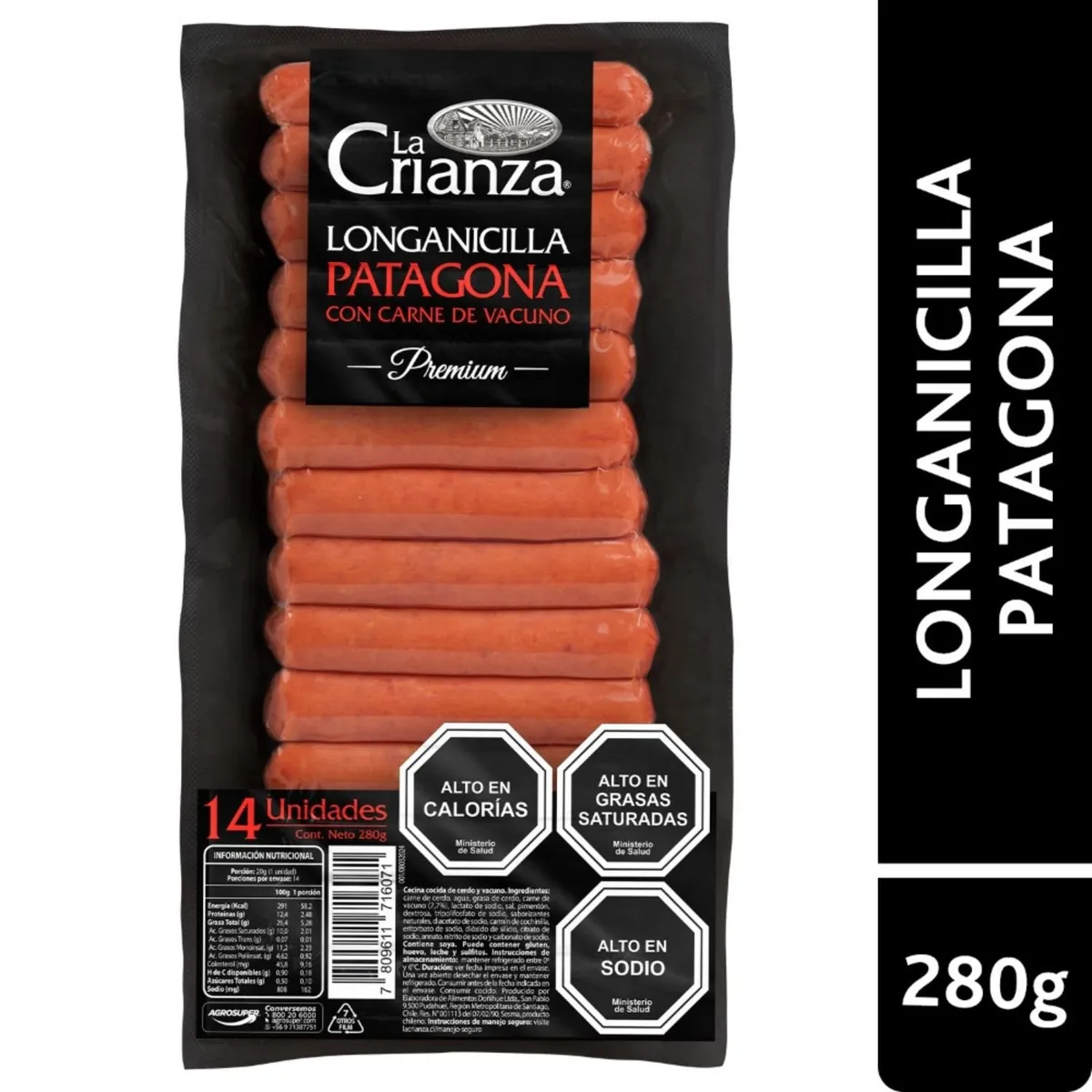 LA CRIANZA - Longanicilla Patagona La Crianza 280 g