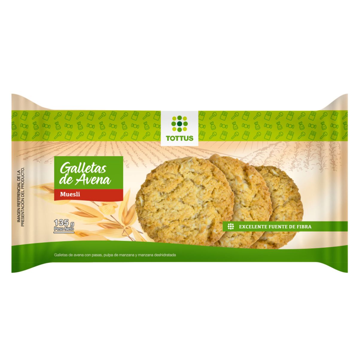 TOTTUS - Galleta de Avena Muesli