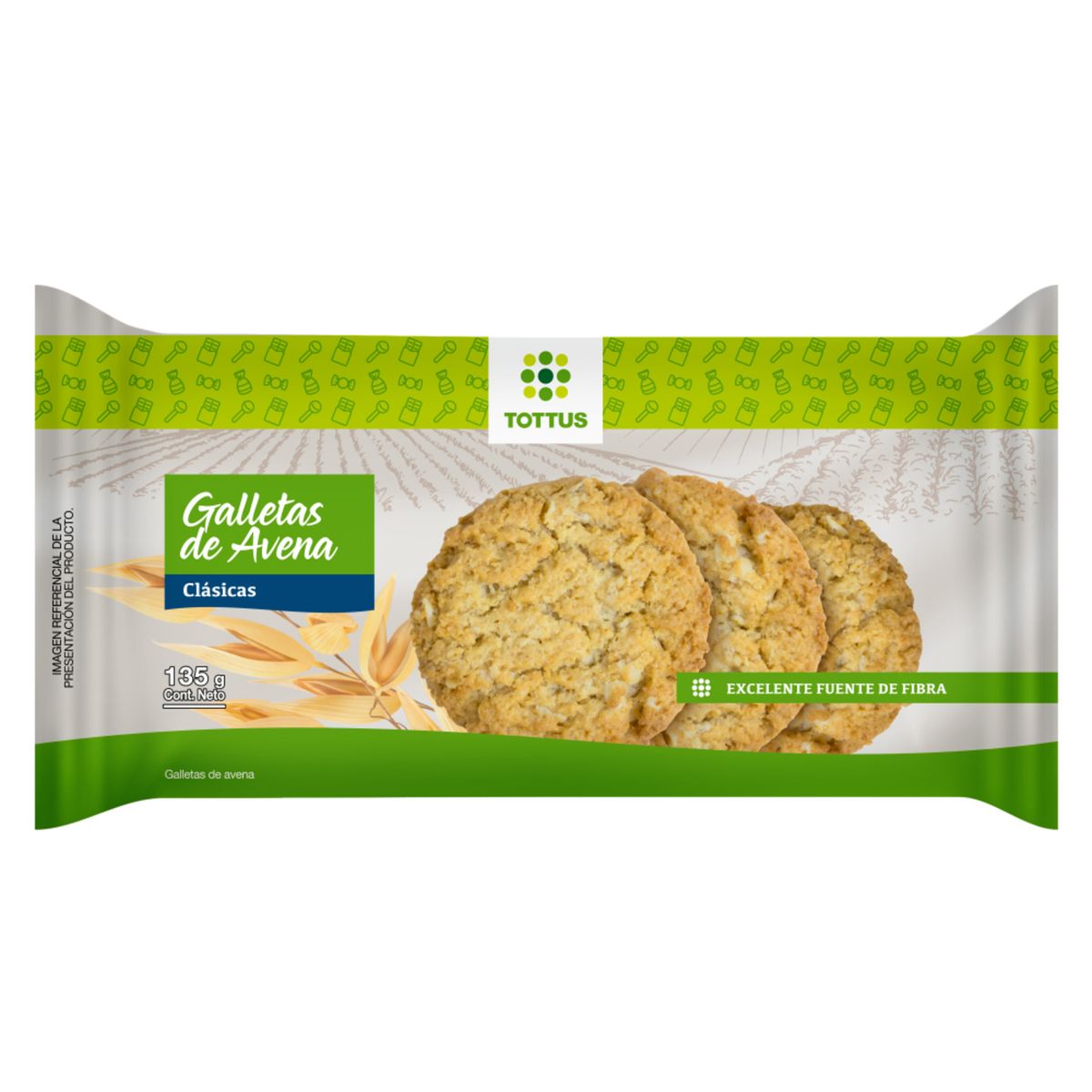 TOTTUS - Galleta de Avena Clásica