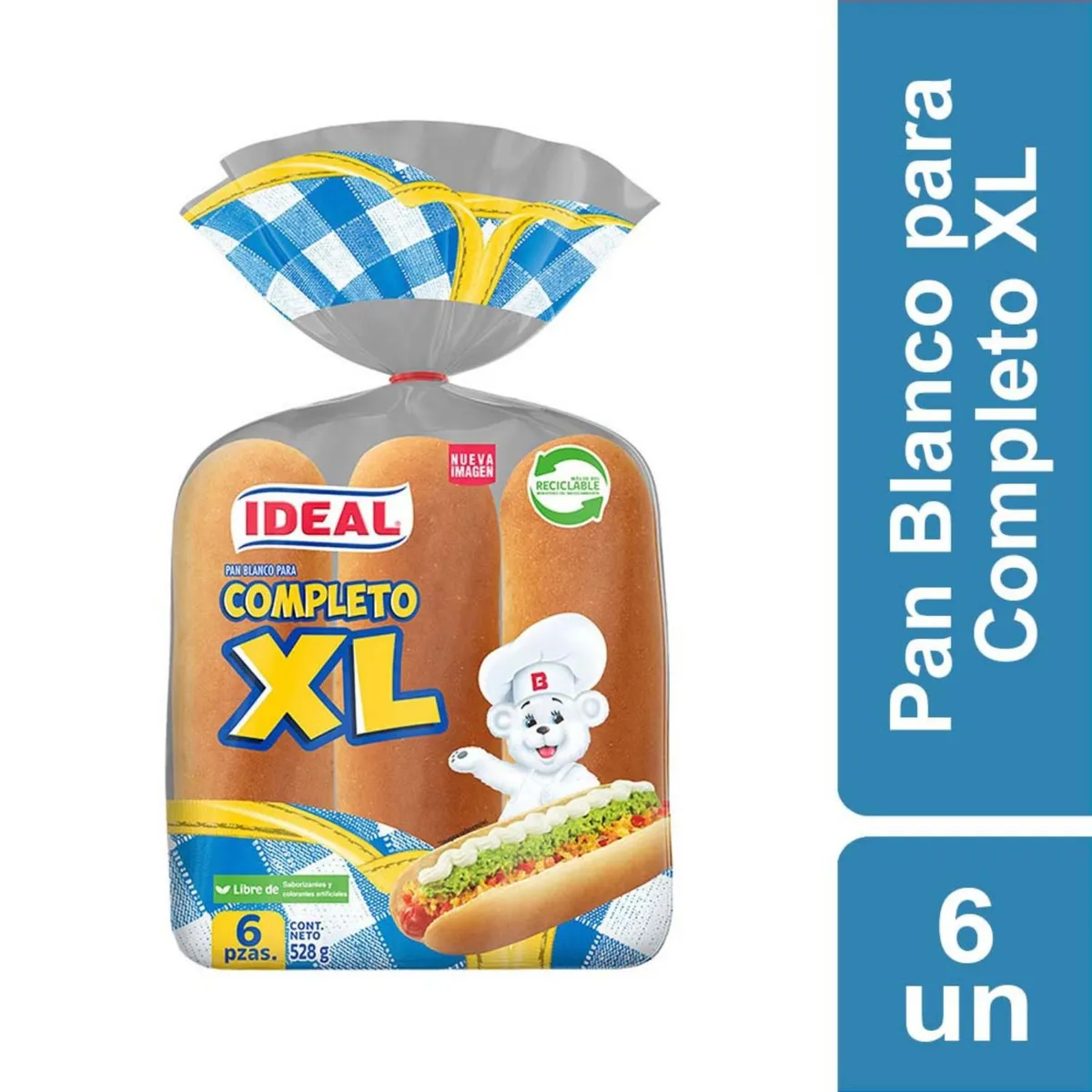 IDEAL - Pan de Completo Xl
