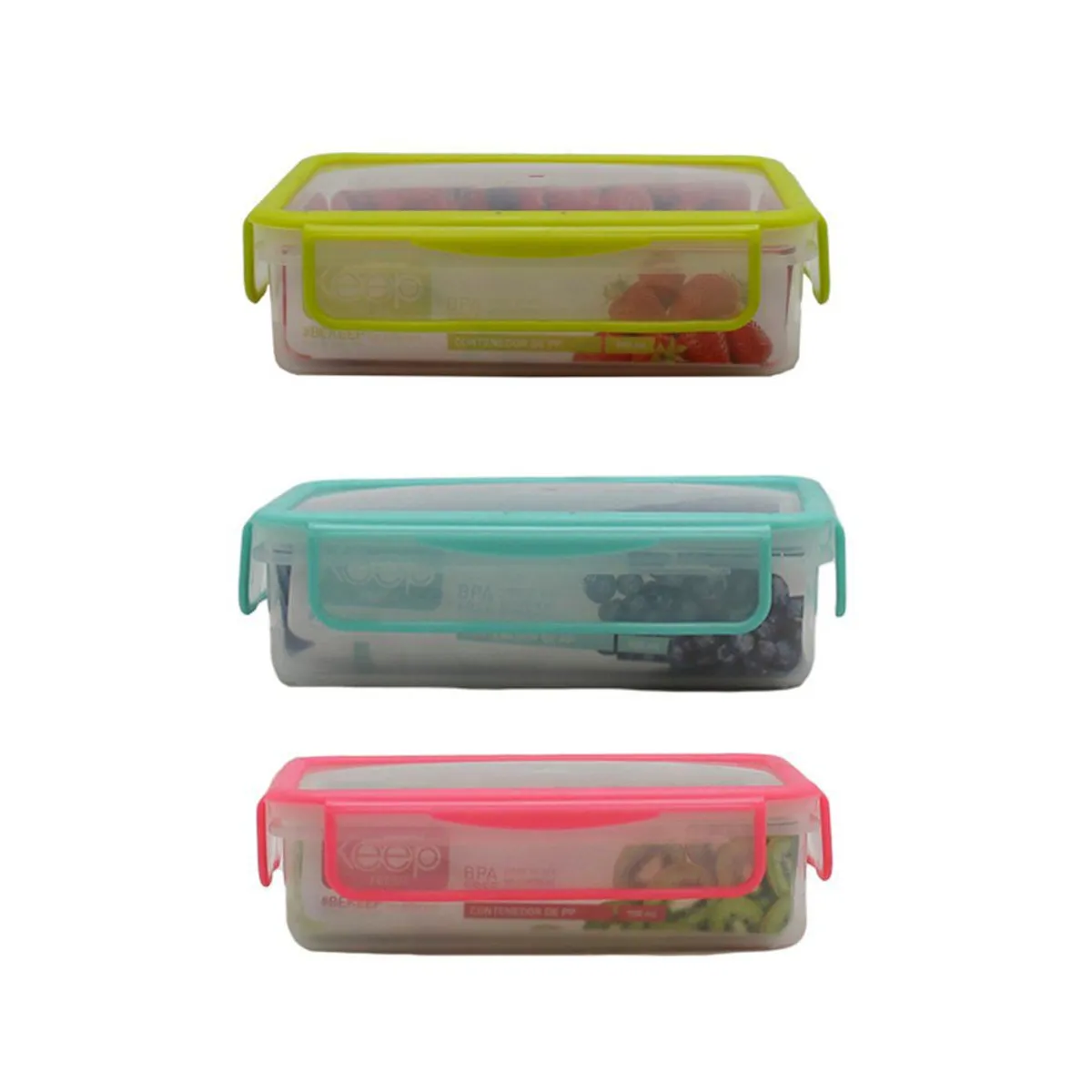 KEEP - Hermetico de Plástico Rectangular 900Ml Keep Surtido