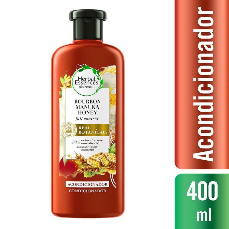 HERBAL ESSENCES - Acondicionador Bío:Renew Bourbon Manuka Honey