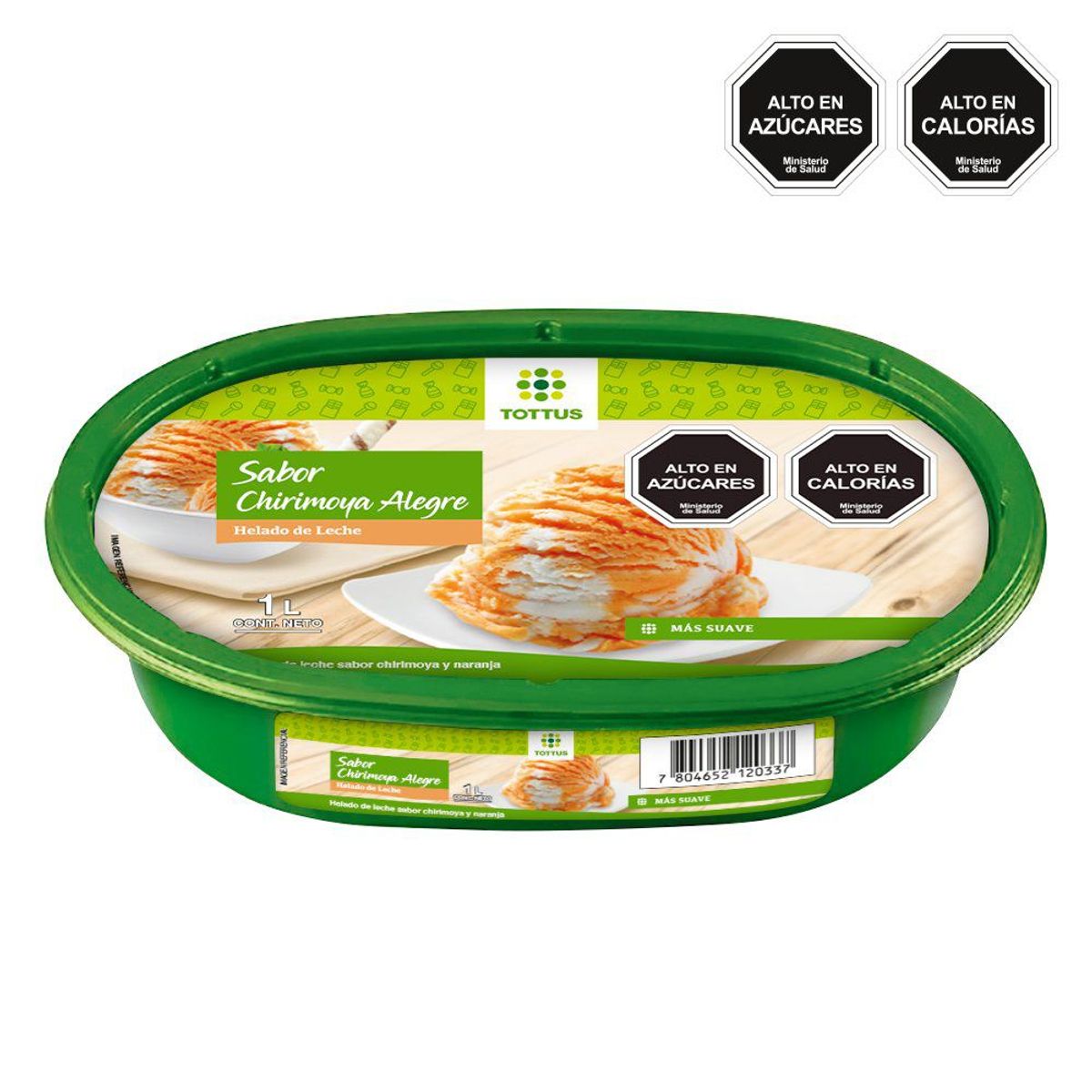 TOTTUS - Helado Chirimoya Alegre