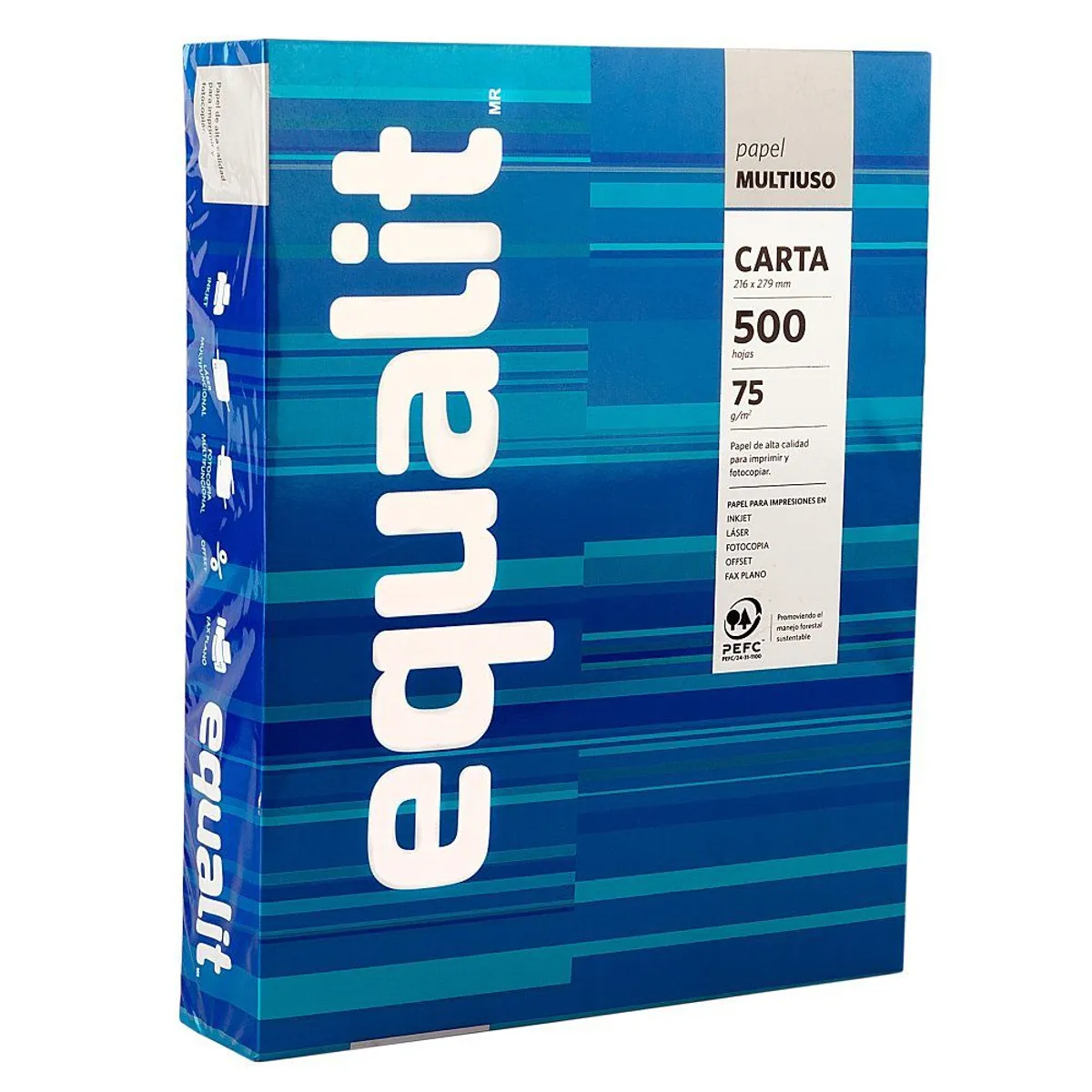 EQUALIT - Resma Azul Laser Carta