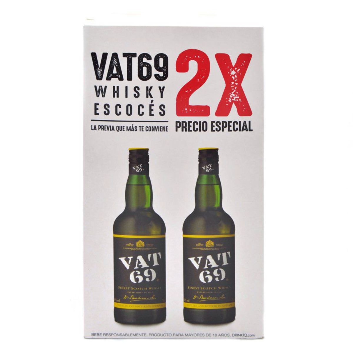 VAT 69 - Pack Whisky Vat69 40° 750 cc