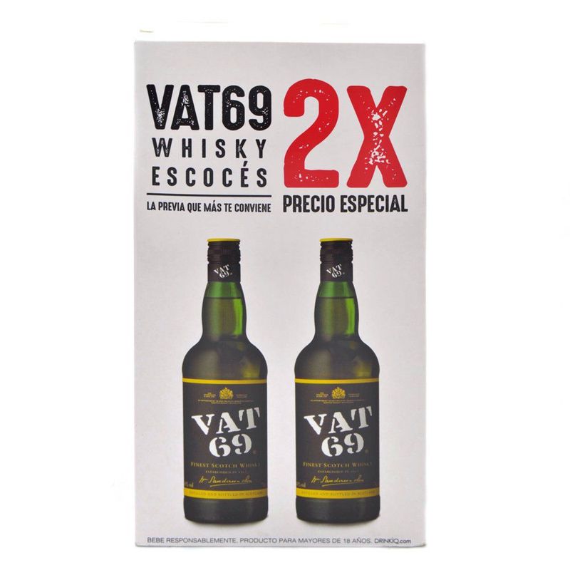 VAT 69 - Pack Whisky Vat69 40° 750 cc