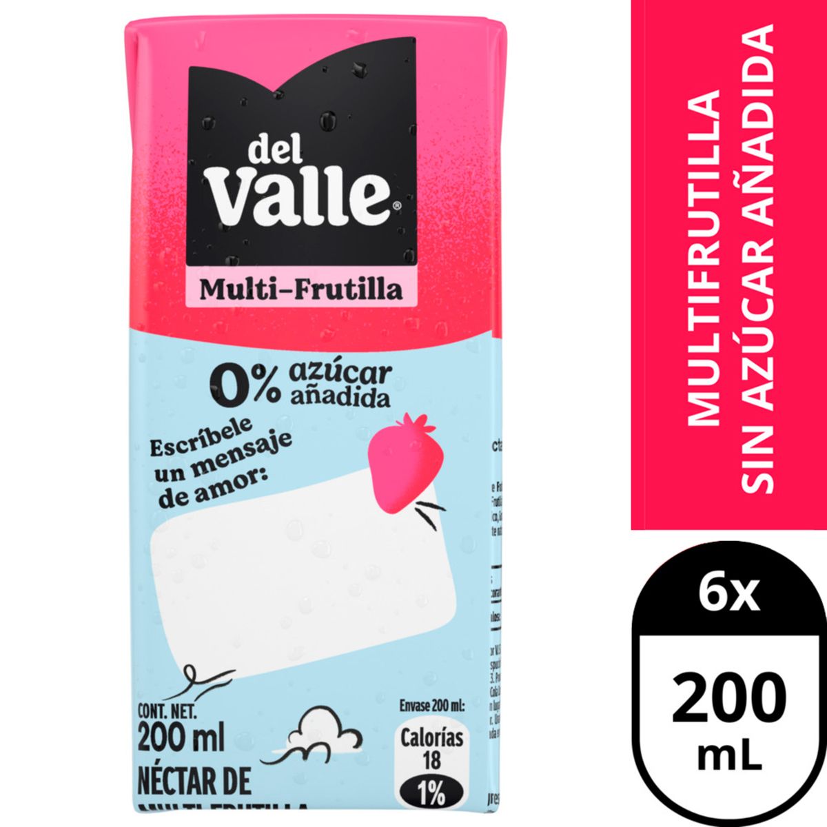 DEL VALLE - Néctar Andina del Valle multi-frutilla 0% azúcar añadida